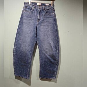 Frame The Bubble Barrel Wide Leg Women's Blue Jeans Size 29